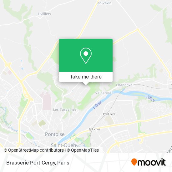 Brasserie Port Cergy map