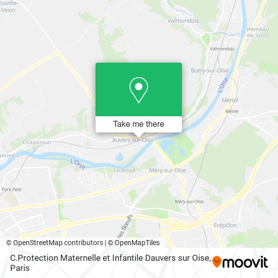 Mapa C.Protection Maternelle et Infantile Dauvers sur Oise