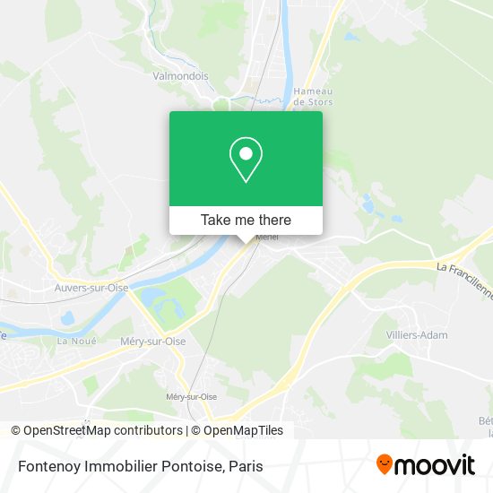 Fontenoy Immobilier Pontoise map