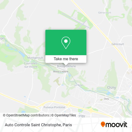 Mapa Auto Controle Saint Christophe
