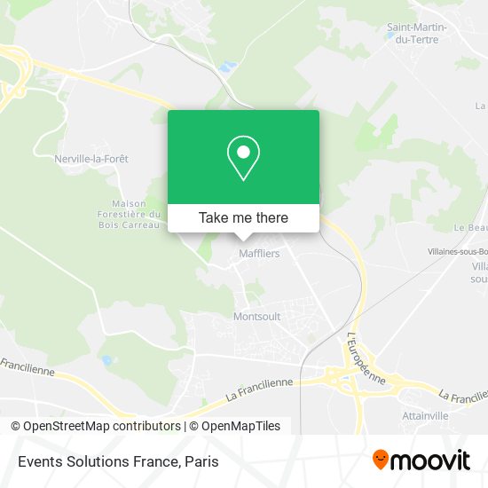 Mapa Events Solutions France