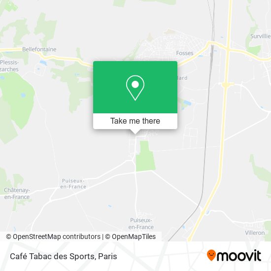 Mapa Café Tabac des Sports