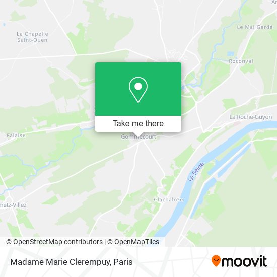 Mapa Madame Marie Clerempuy