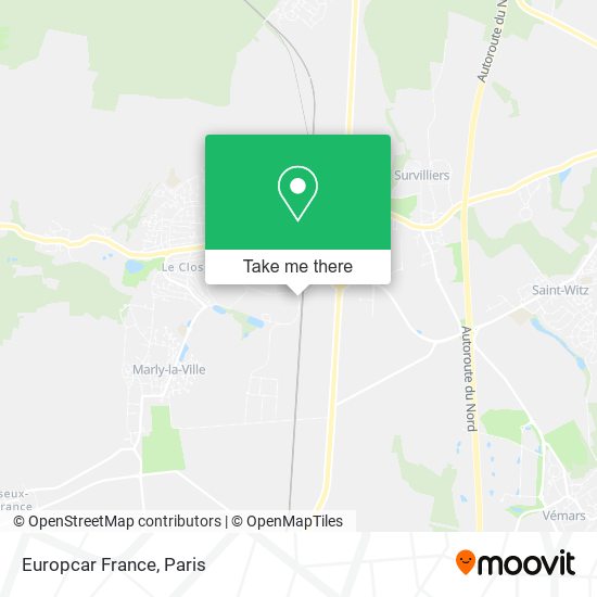 Mapa Europcar France