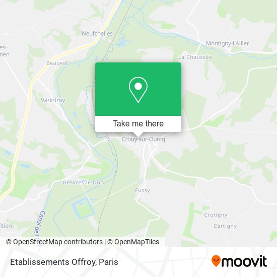 Etablissements Offroy map