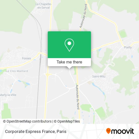 Mapa Corporate Express France