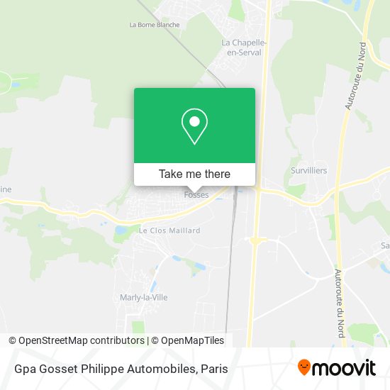 Gpa Gosset Philippe Automobiles map