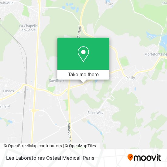 Les Laboratoires Osteal Medical map