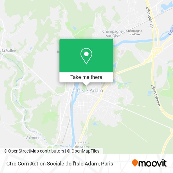 Ctre Com Action Sociale de l'Isle Adam map