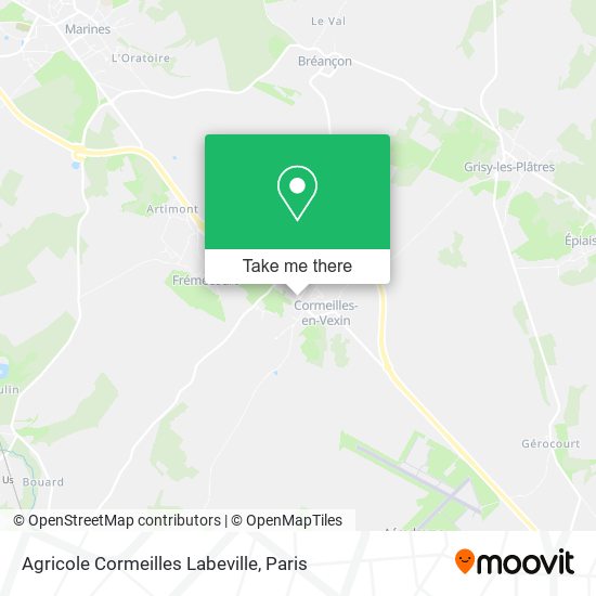 Agricole Cormeilles Labeville map