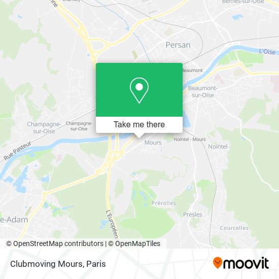 Clubmoving Mours map