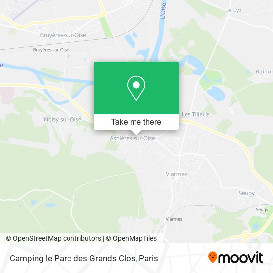 Mapa Camping le Parc des Grands Clos