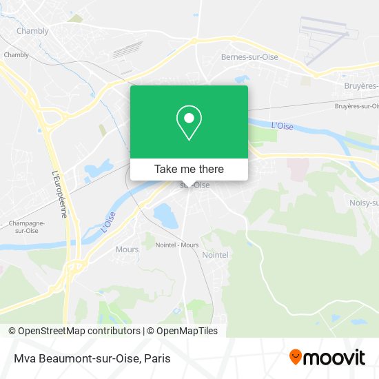 Mapa Mva Beaumont-sur-Oise