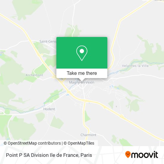 Mapa Point P SA Division Ile de France
