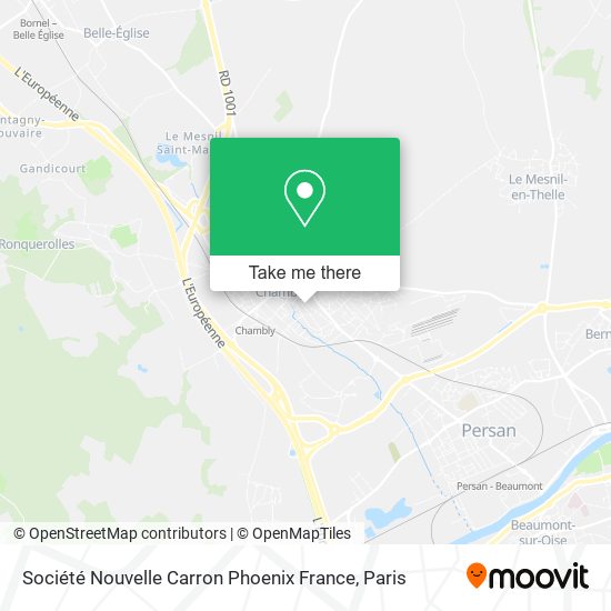 Mapa Société Nouvelle Carron Phoenix France