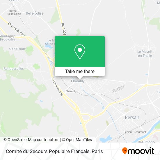 Comité du Secours Populaire Français map