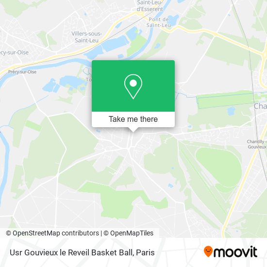 Usr Gouvieux le Reveil Basket Ball map