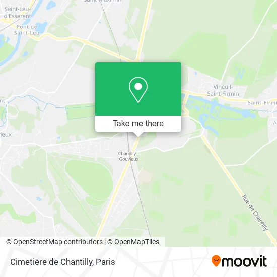Cimetière de Chantilly map