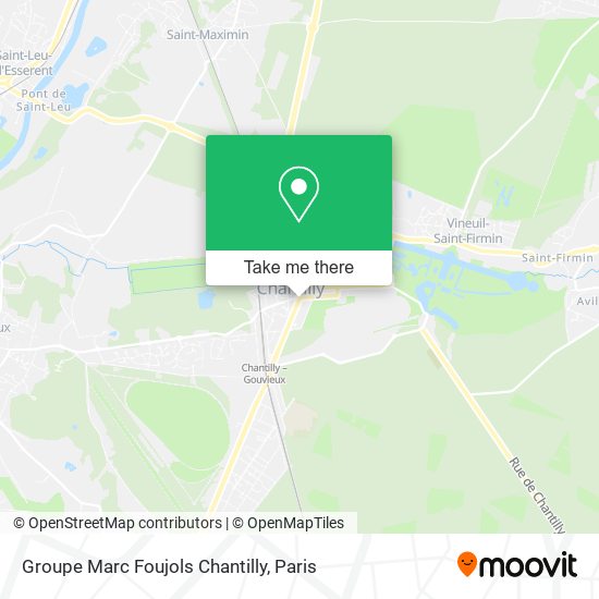 Groupe Marc Foujols Chantilly map