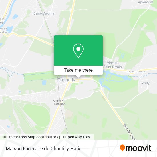 Maison Funéraire de Chantilly map