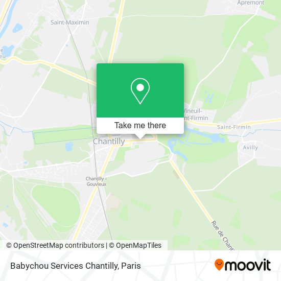 Babychou Services Chantilly map