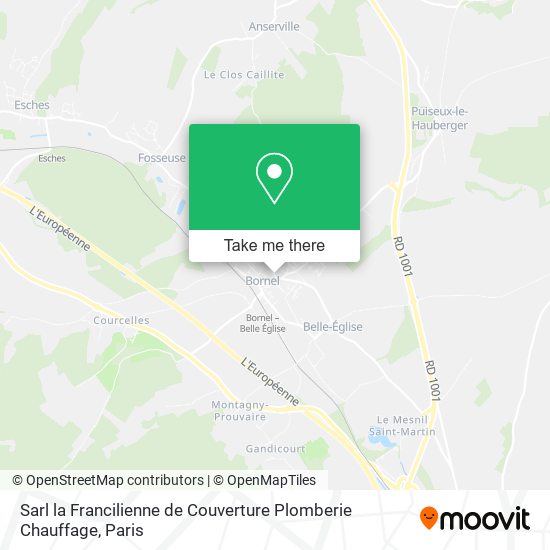 Sarl la Francilienne de Couverture Plomberie Chauffage map