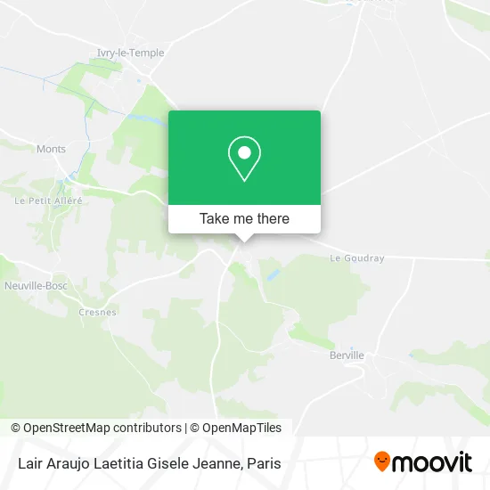 Lair Araujo Laetitia Gisele Jeanne map