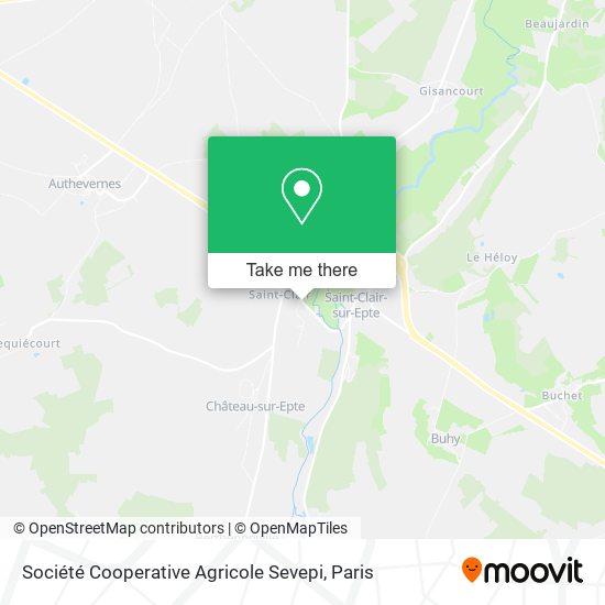 Mapa Société Cooperative Agricole Sevepi