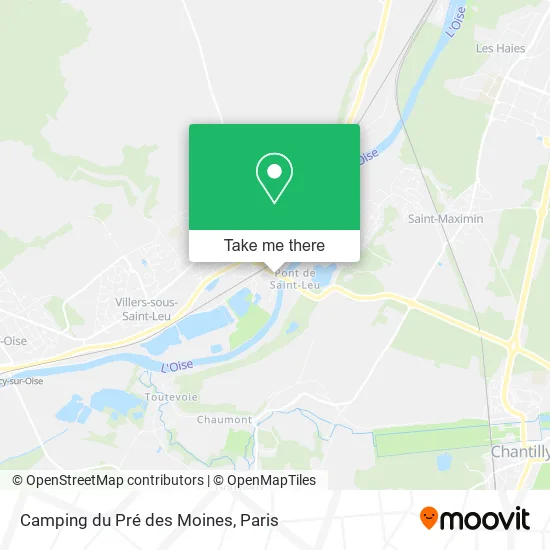 Camping du Pré des Moines map
