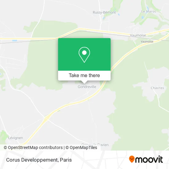 Corus Developpement map