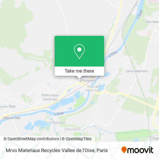 Mrvo Materiaux Recycles Vallee de l'Oise map