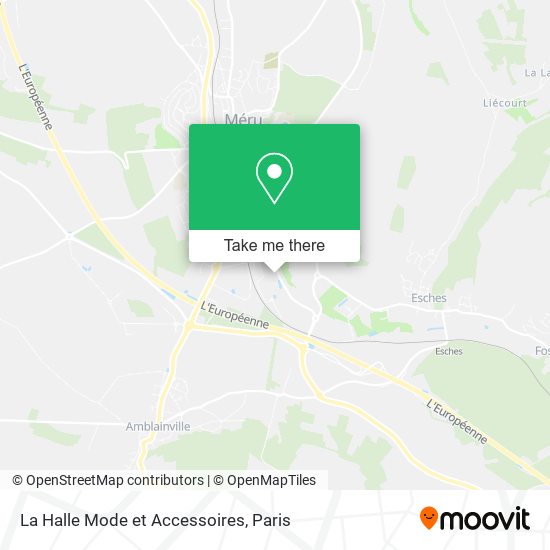 La Halle Mode et Accessoires map