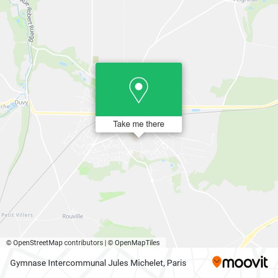 Mapa Gymnase Intercommunal Jules Michelet