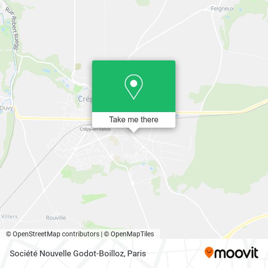 Société Nouvelle Godot-Boilloz map