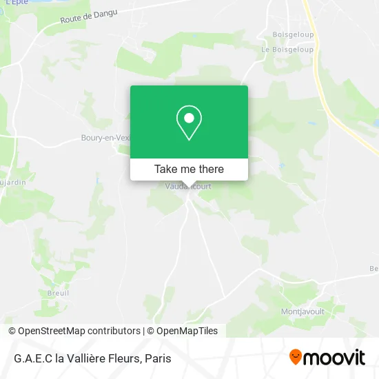 G.A.E.C la Vallière Fleurs map