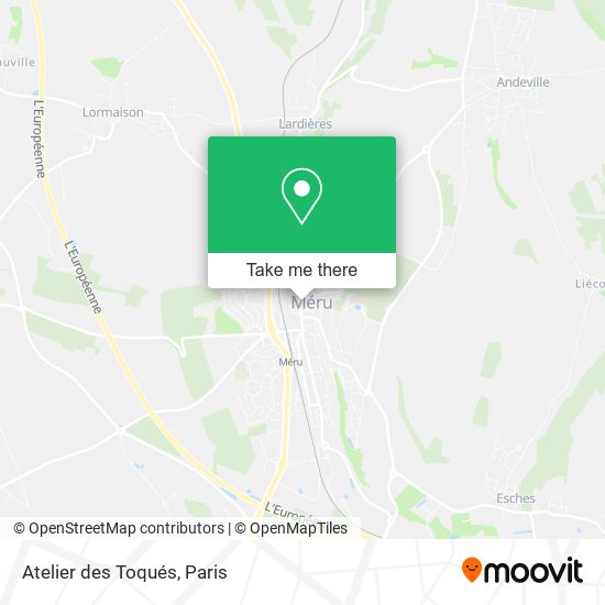 Atelier des Toqués map