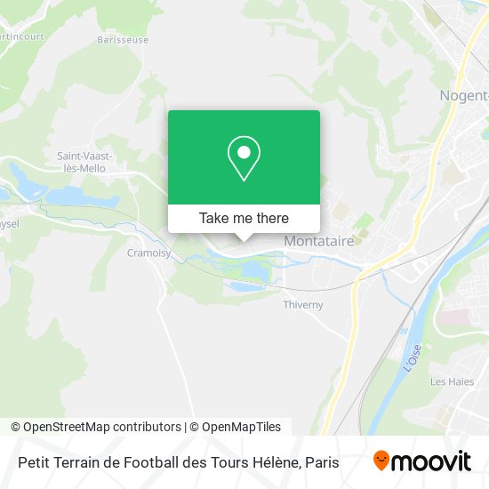 Mapa Petit Terrain de Football des Tours Hélène