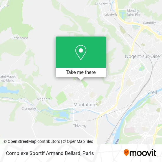 Complexe Sportif Armand Bellard map