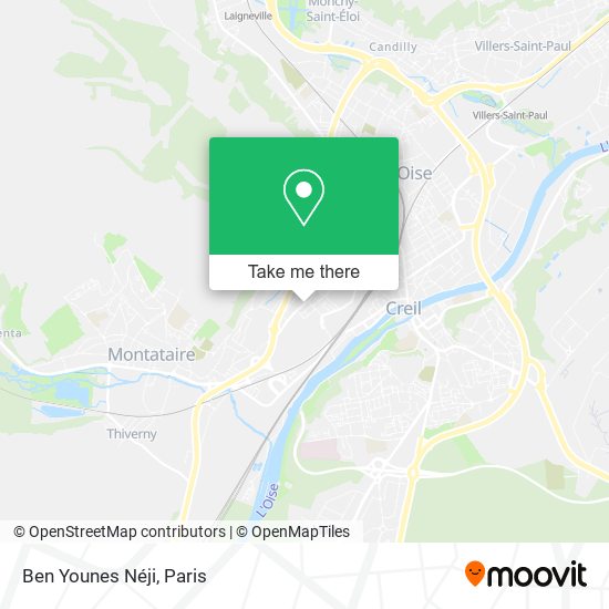 Mapa Ben Younes Néji