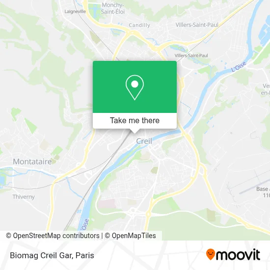 Biomag Creil Gar map