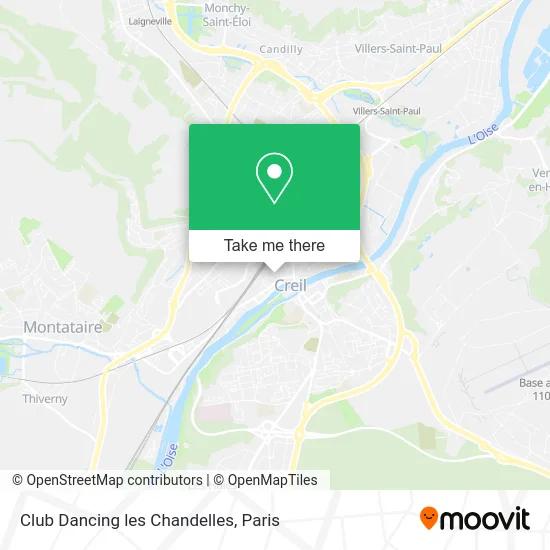 Club Dancing les Chandelles map