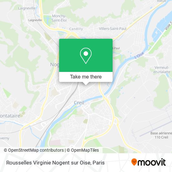 Rousselles Virginie Nogent sur Oise map