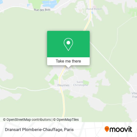 Dransart Plomberie-Chauffage map