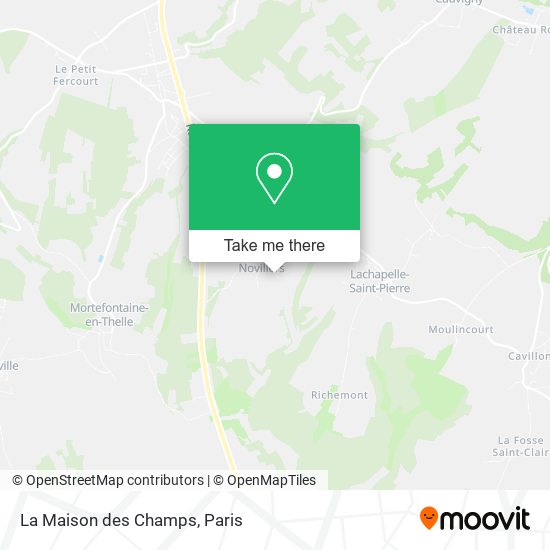 La Maison des Champs map