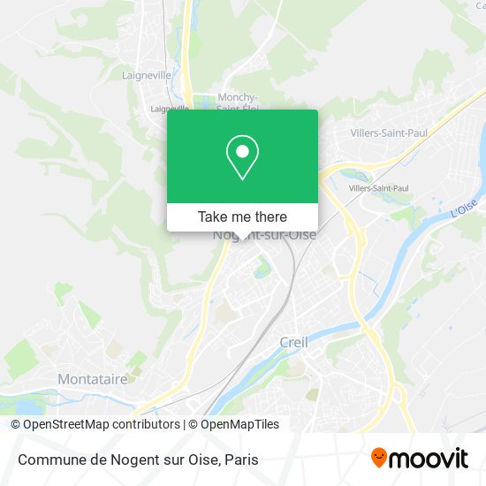 Commune de Nogent sur Oise map