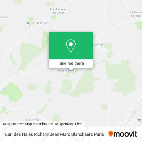 Earl des Haies Richard Jean Marc Blanckaert map