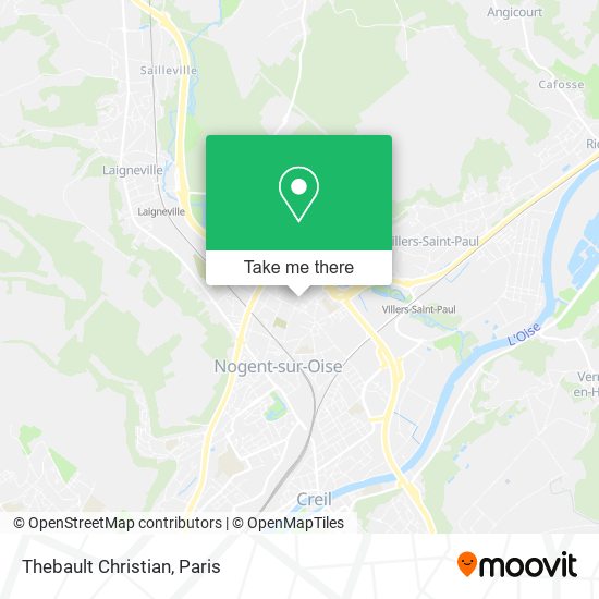 Mapa Thebault Christian