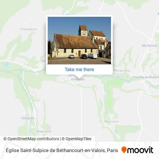 Mapa Église Saint-Sulpice de Béthancourt-en-Valois