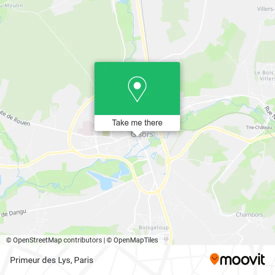 Primeur des Lys map