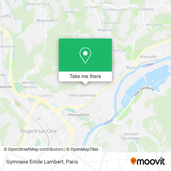 Gymnase Emile Lambert map